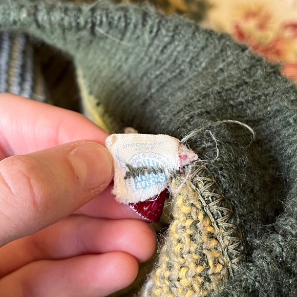 Vintage 1960’s Sears Roebuck union made in USA v neck sweater - Picture 4 of 7